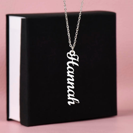 Vertical Name Necklace, view 2