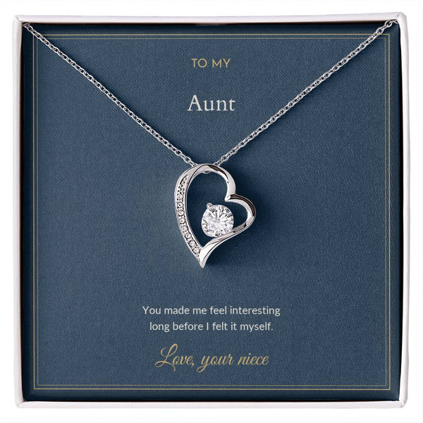 To My Aunt Necklace - You Made Me Feel Interesting, from Your Niece