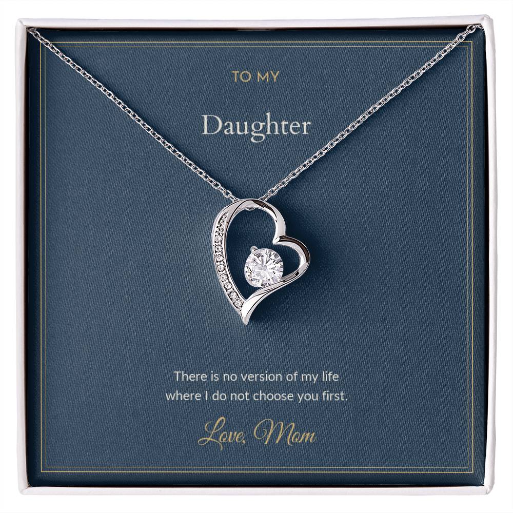 Forever Love necklace, on a keepsake card for Daughter (view 1)