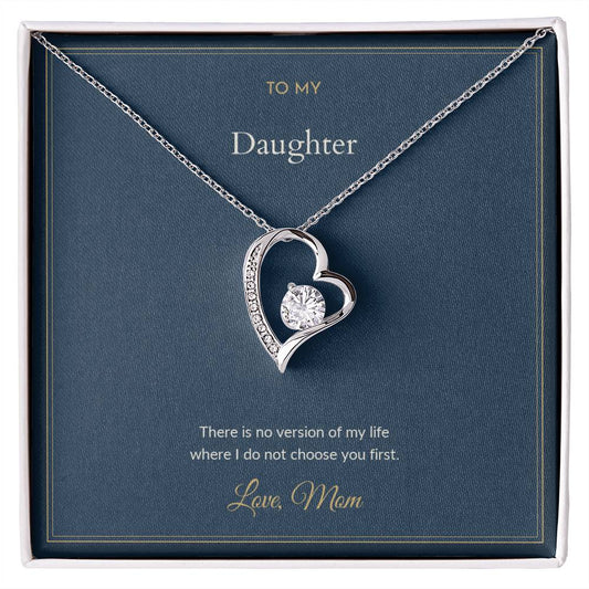 Forever Love necklace, on a keepsake card for Daughter (view 1)