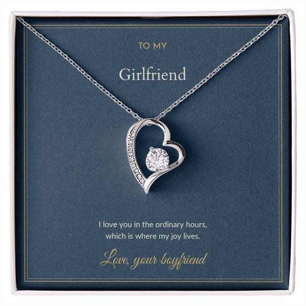 To My Girlfriend Necklace - I Love You In The Ordinary Hours