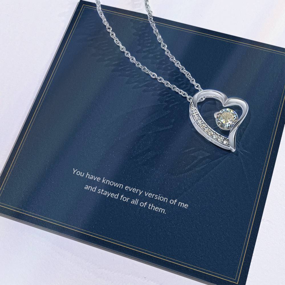 Forever Love necklace, on a keepsake card for Sister (view 5)