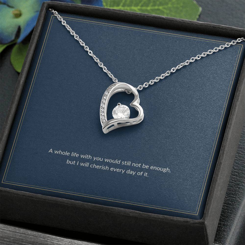 Forever Love necklace, on a keepsake card for Wife (view 6)