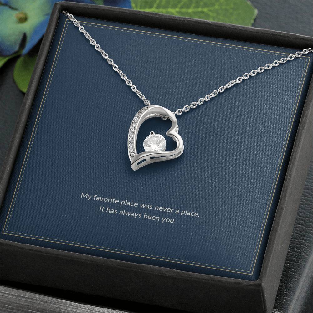 Forever Love necklace, on a keepsake card for Girlfriend (view 6)