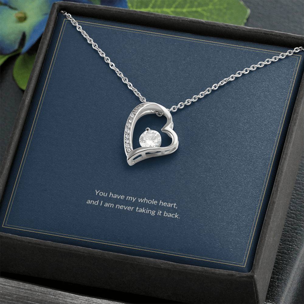 Forever Love necklace, on a keepsake card for Girlfriend (view 6)