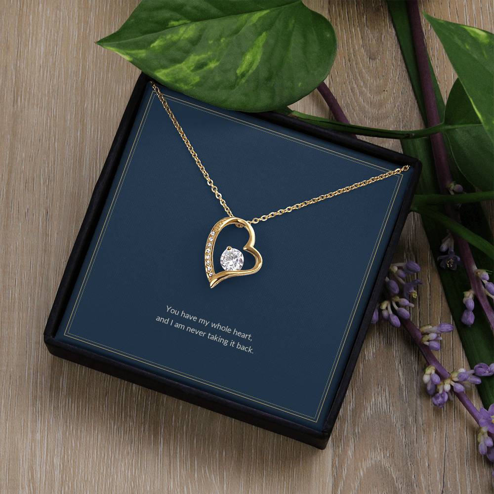 Forever Love necklace, on a keepsake card for Girlfriend (view 7)