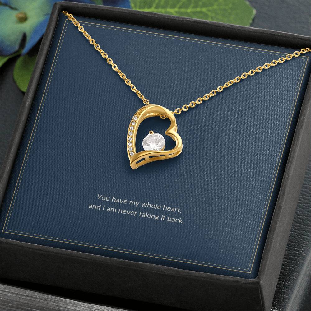 Forever Love necklace, on a keepsake card for Girlfriend (view 8)
