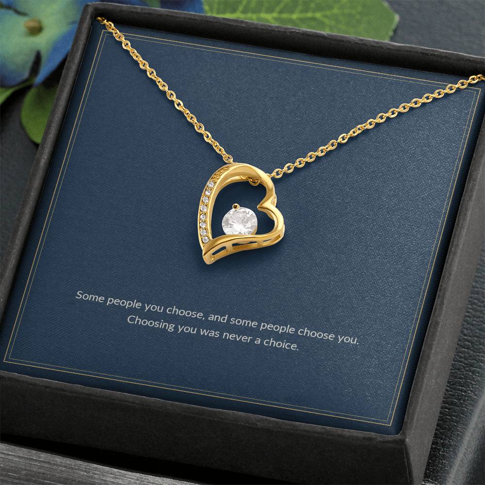Forever Love necklace, on a keepsake card for Friend (view 8)
