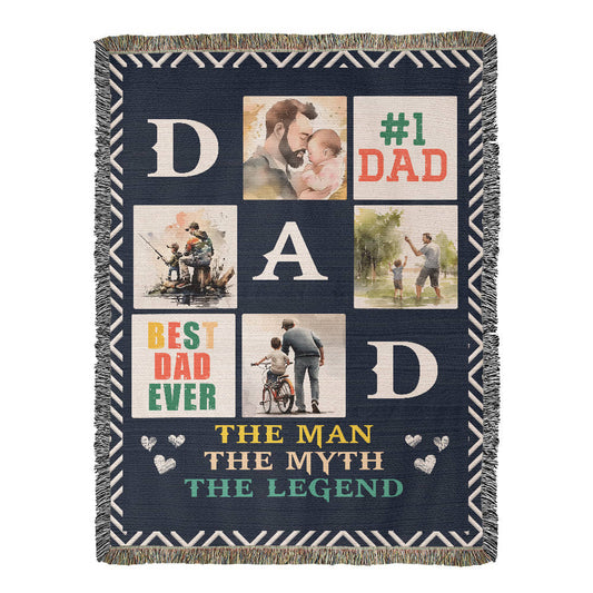 Best Dad Ever - Woven Blanket, view 2