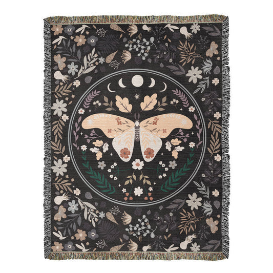 Bohemian Butterfly - Woven Blanket, view 2
