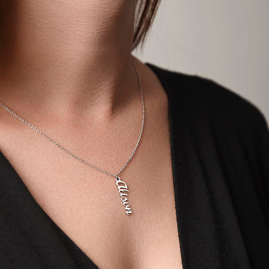 Multi Vertical Name Necklace, view 2
