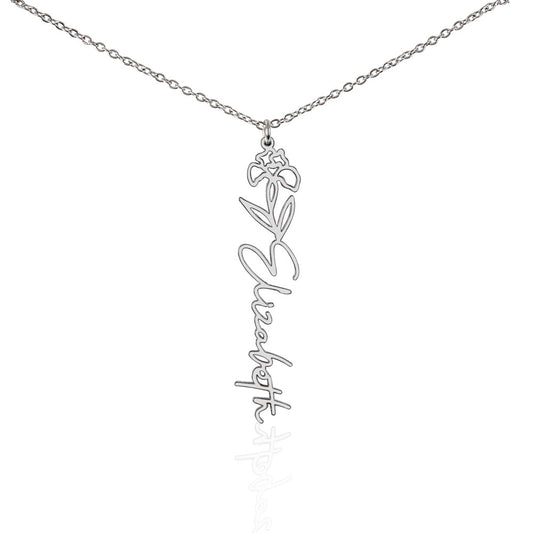 Flower Name Necklace, view 2